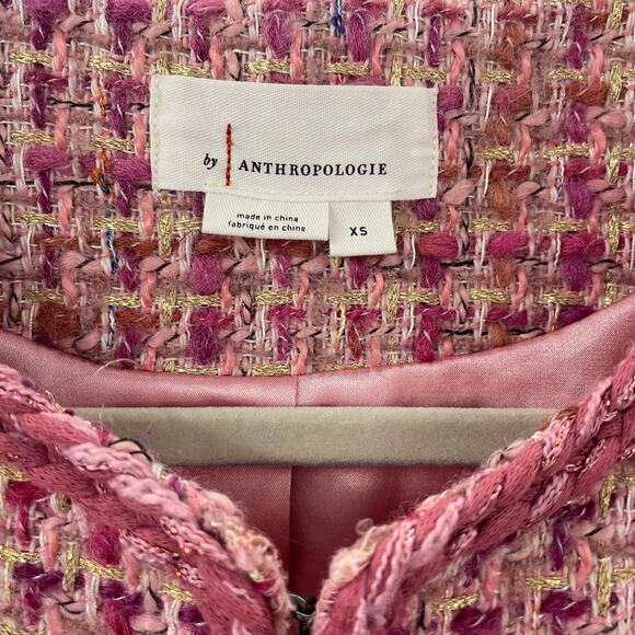 Anthropologie Rose Tweed Blazer - Picture 8 of 10
